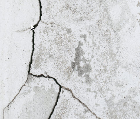 cracked concrete